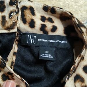 Animal print maxi dress